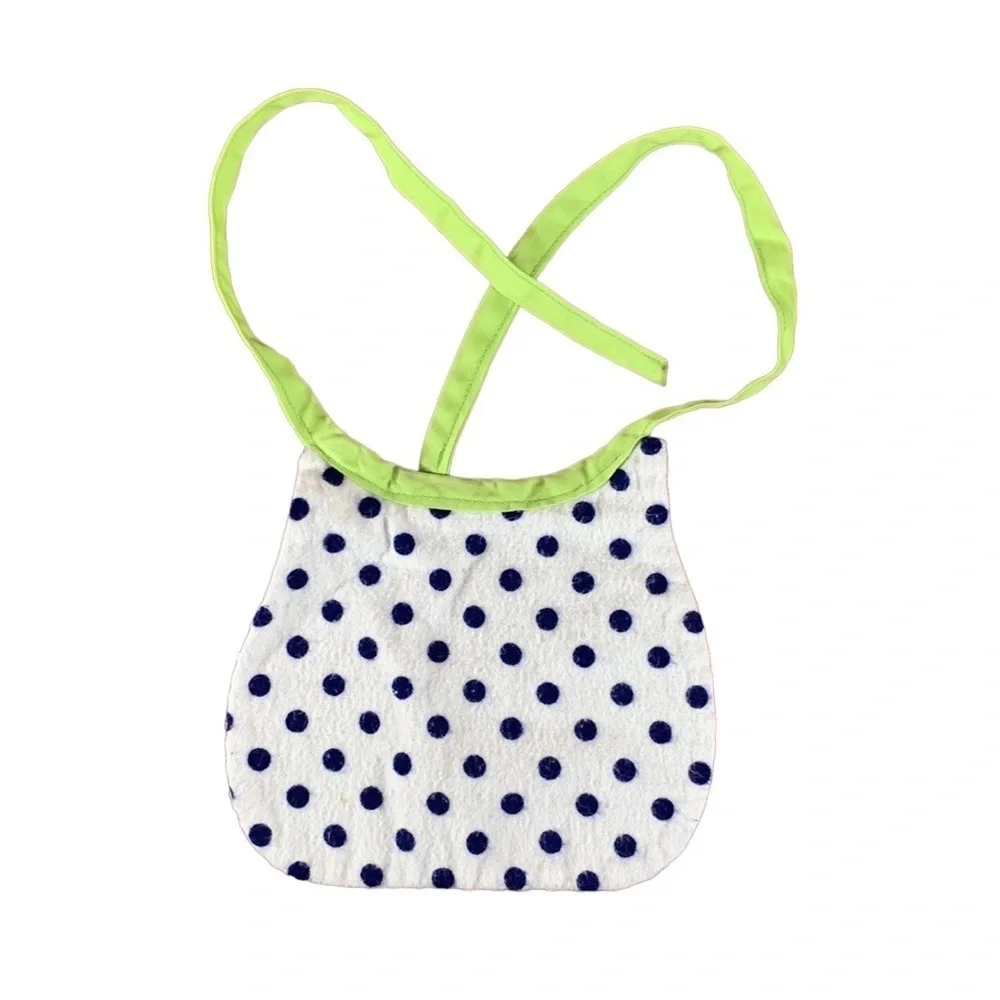 Cotton Drool Bibs - Set of 3 - Handmade - 8